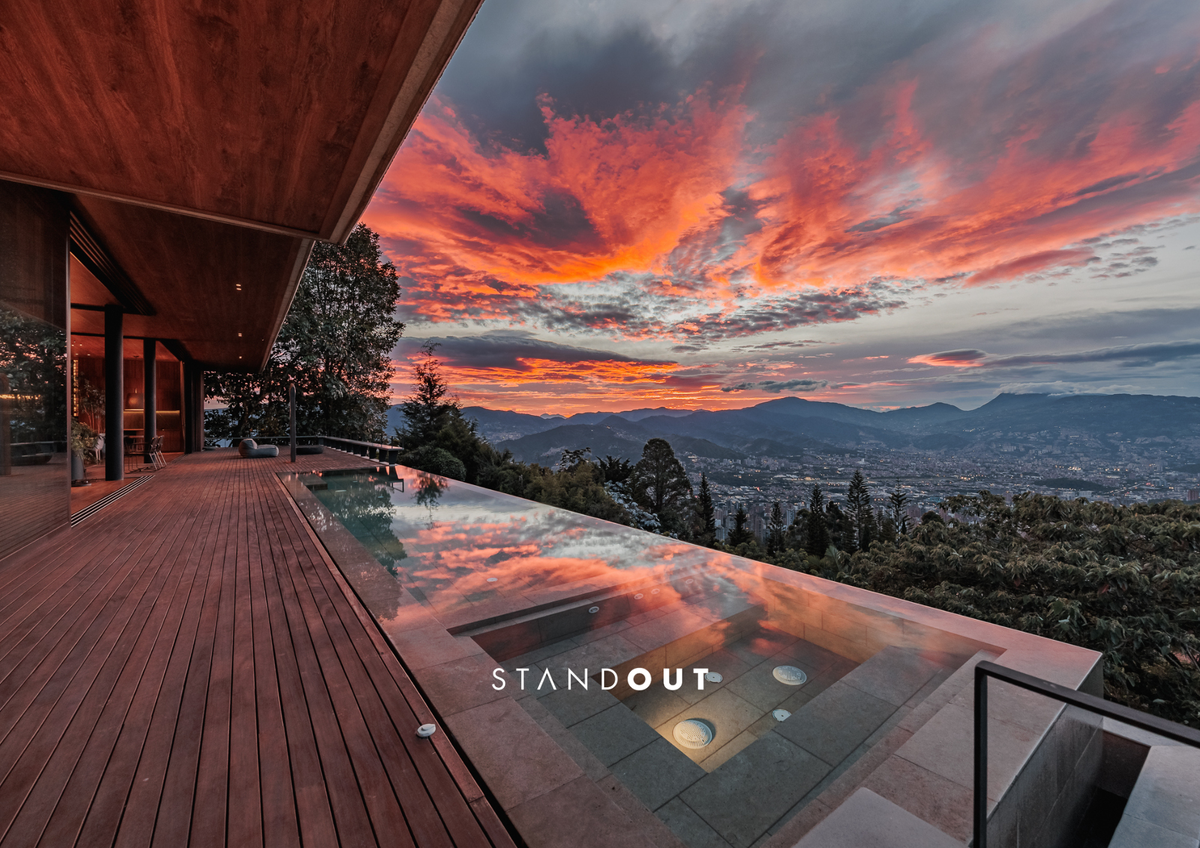 Casa campestre en Las Palmas con vista impresionante y piscina