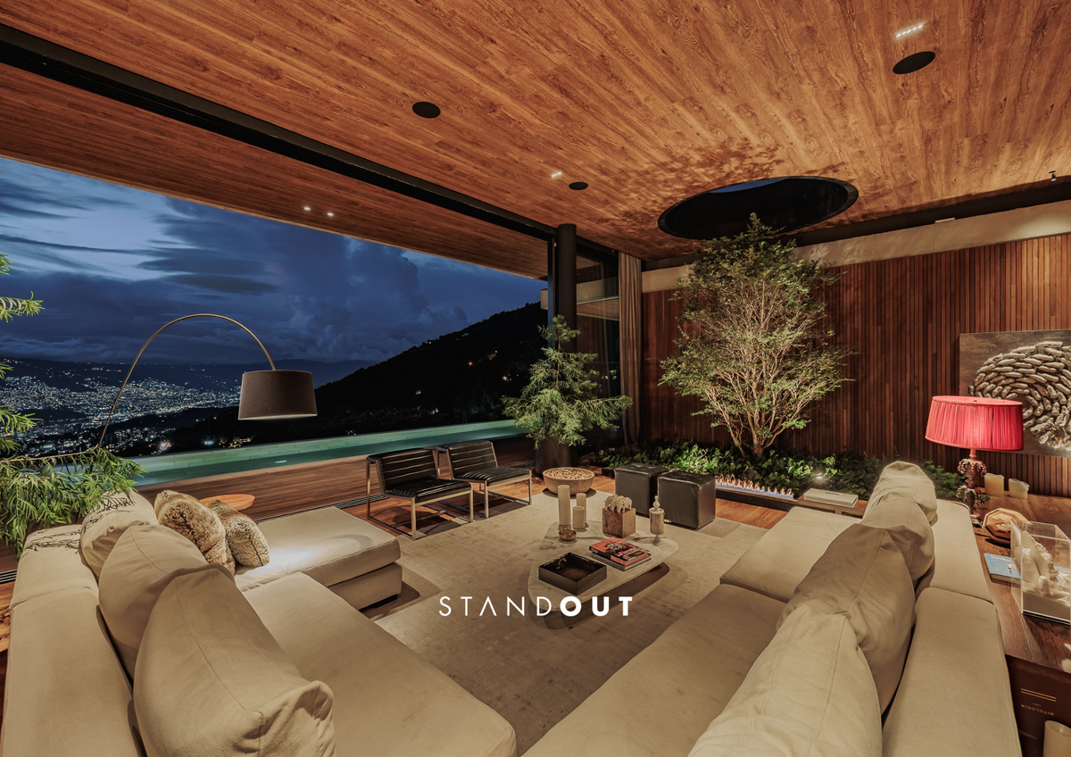 Casa campestre en Las Palmas con vista impresionante y piscina