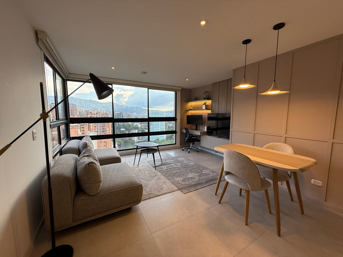 Apartamento amoblado en Castropol El Poblado con vista 2BR