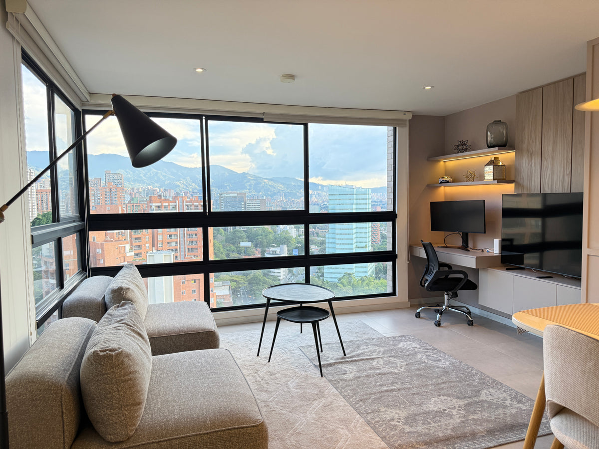 Apartamento amoblado en Castropol El Poblado con vista 2BR