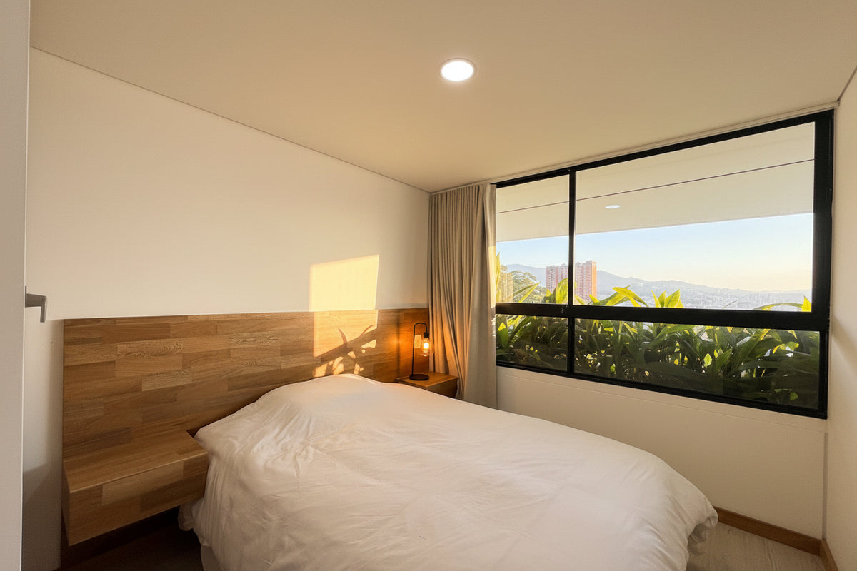 Apartamento amoblado en renta en Palmas El Poblado con terraza y BBQ