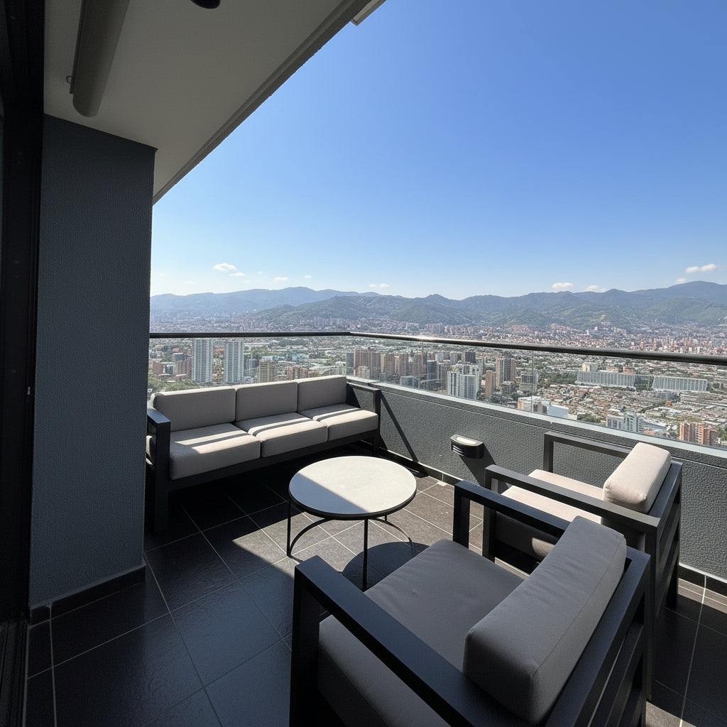 Apartamento amoblado en renta en Palmas El Poblado con terraza y BBQ
