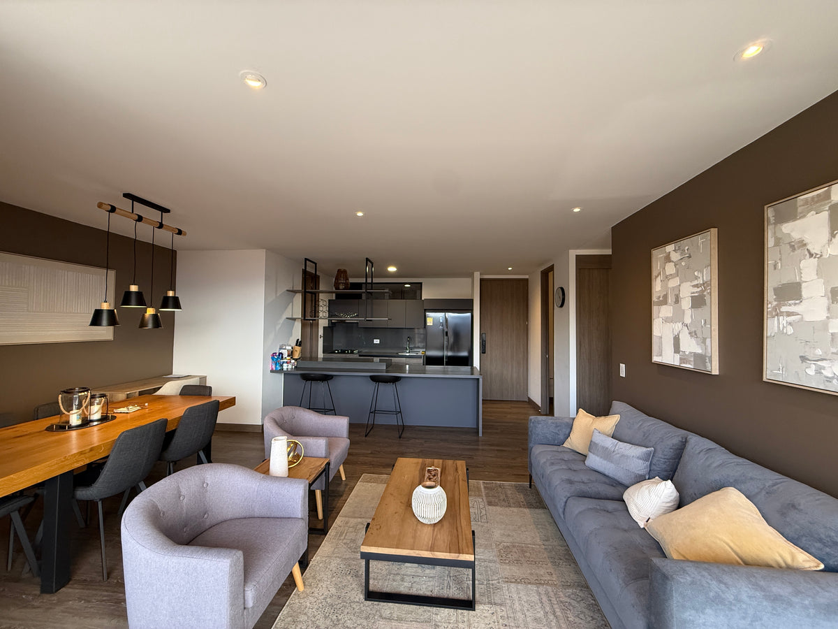 Apartamento moderno en El Poblado Transversal Inferior | 2 habitaciones | Balcón con vista Panorámica