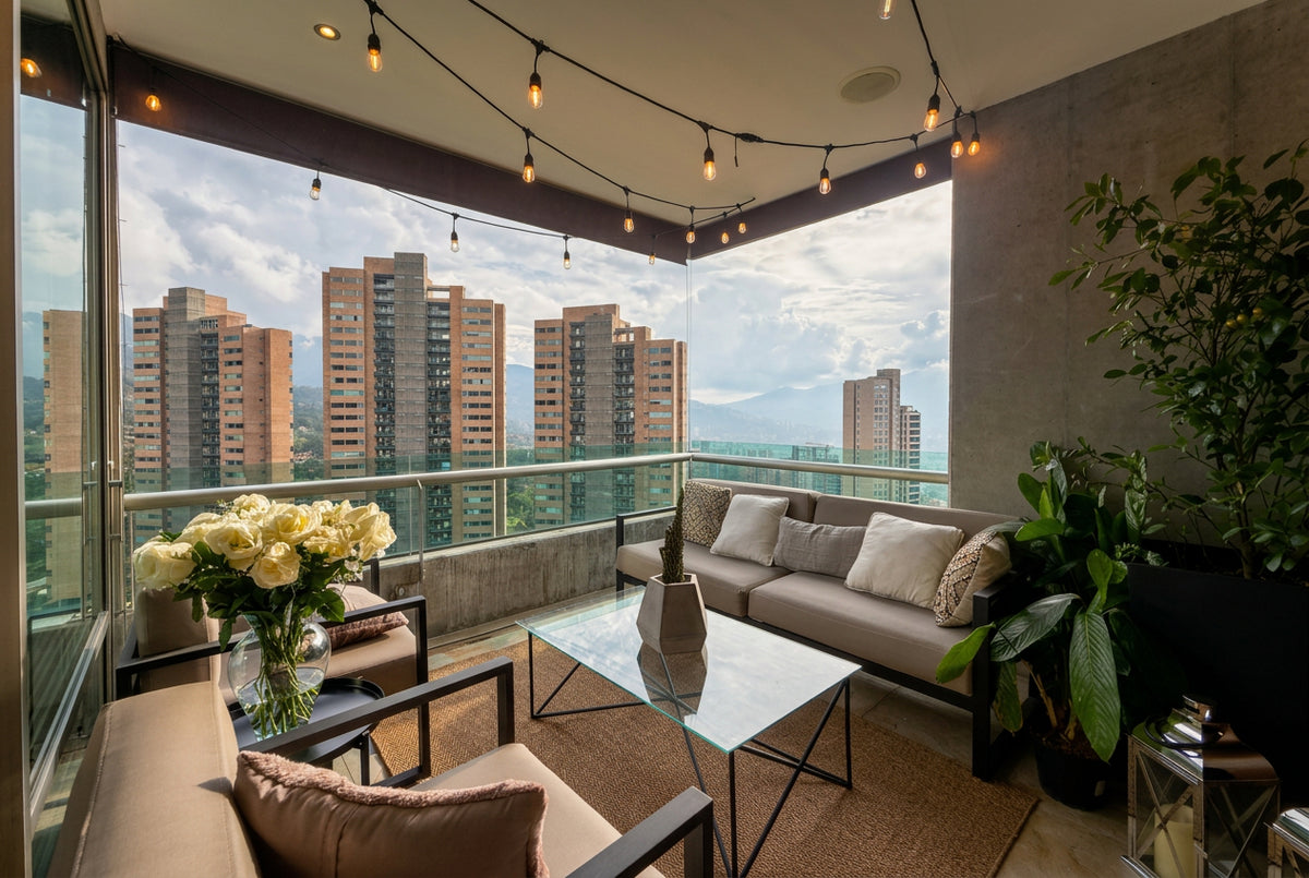 Apartamento de 204 m² en Los Balsos con vista a Medellín
