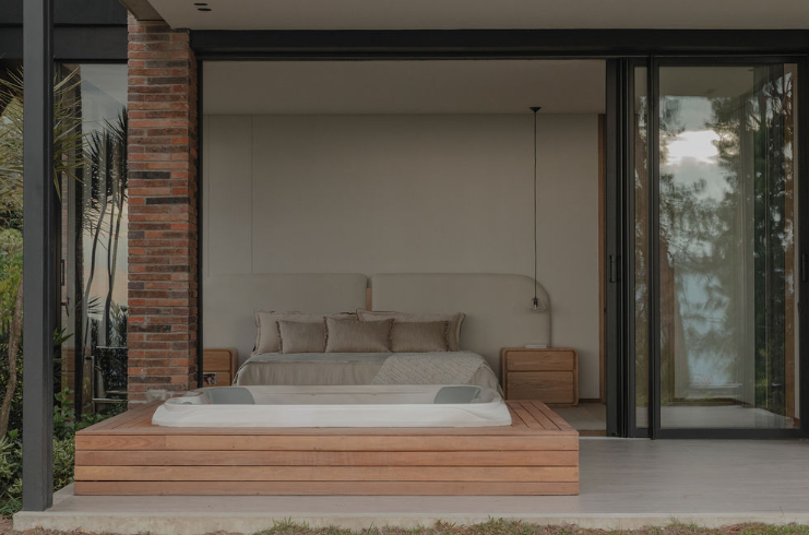 Casa de diseño arquitectónico con jacuzzi en Alto de Las Palmas