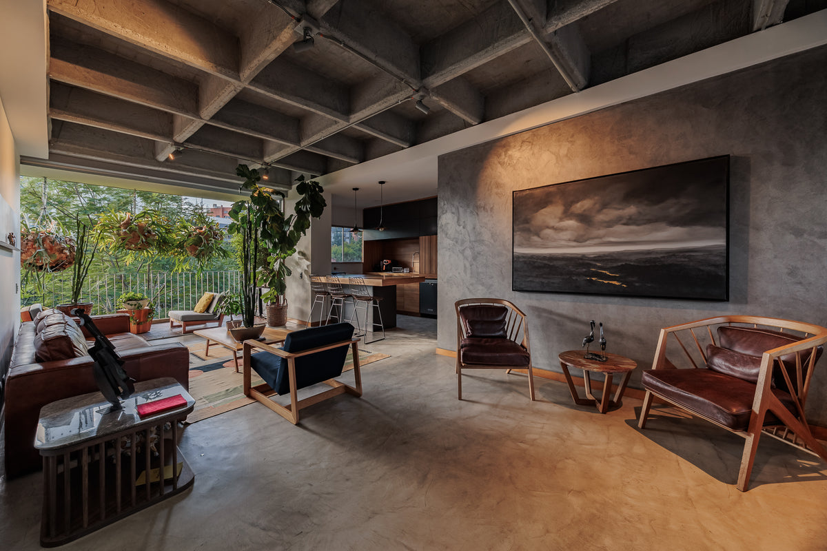 Modern apartment with reserve view