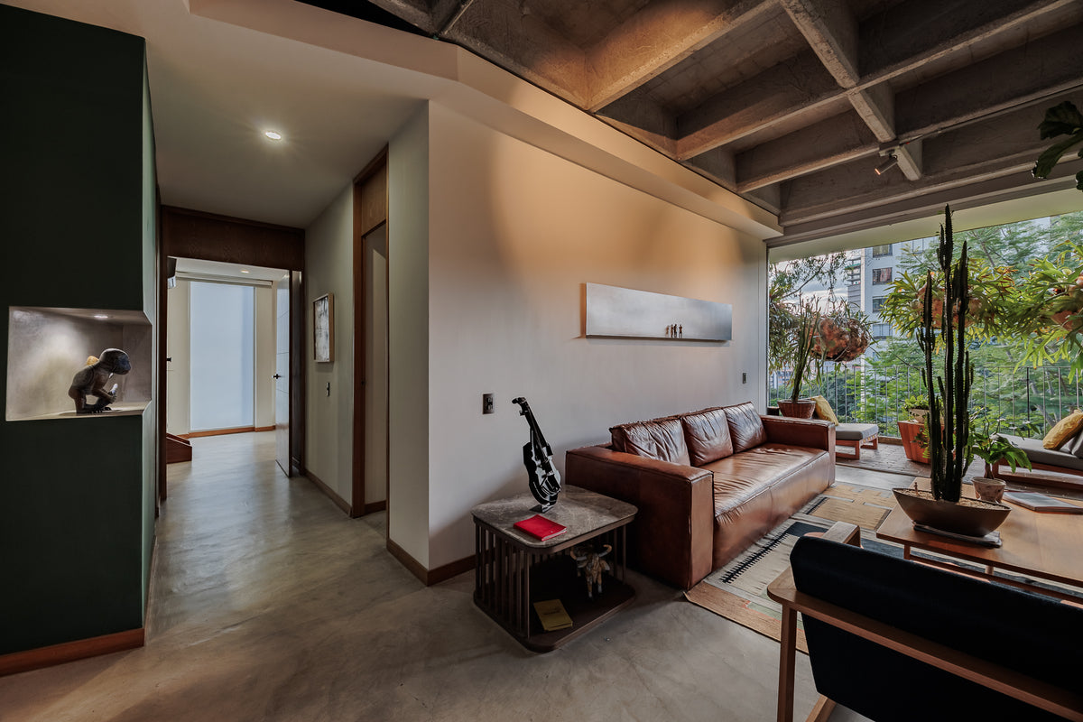 Modern apartment with reserve view