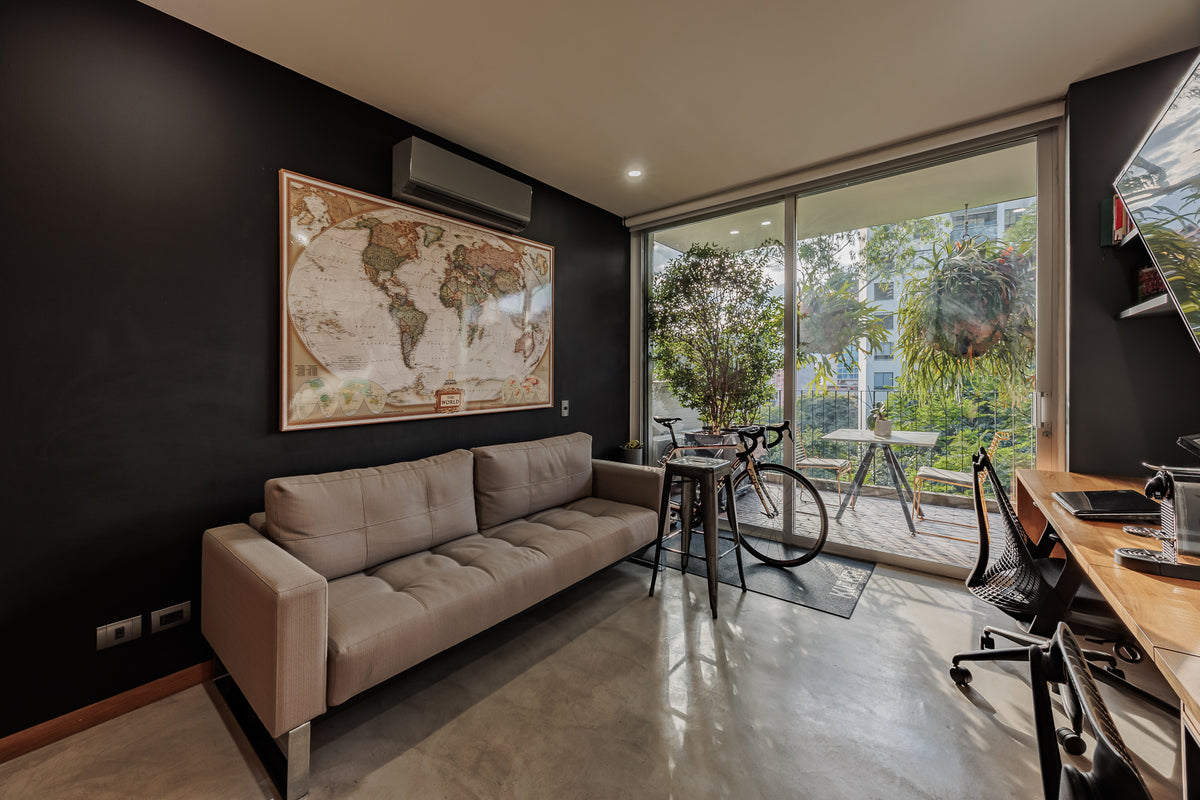 Modern apartment with reserve view