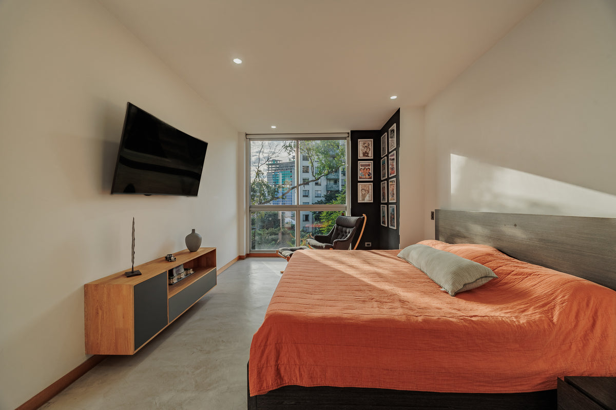 Modern apartment with reserve view