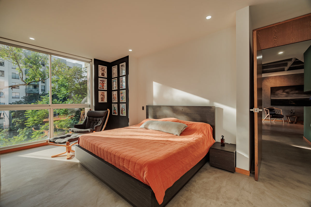 Modern apartment with reserve view