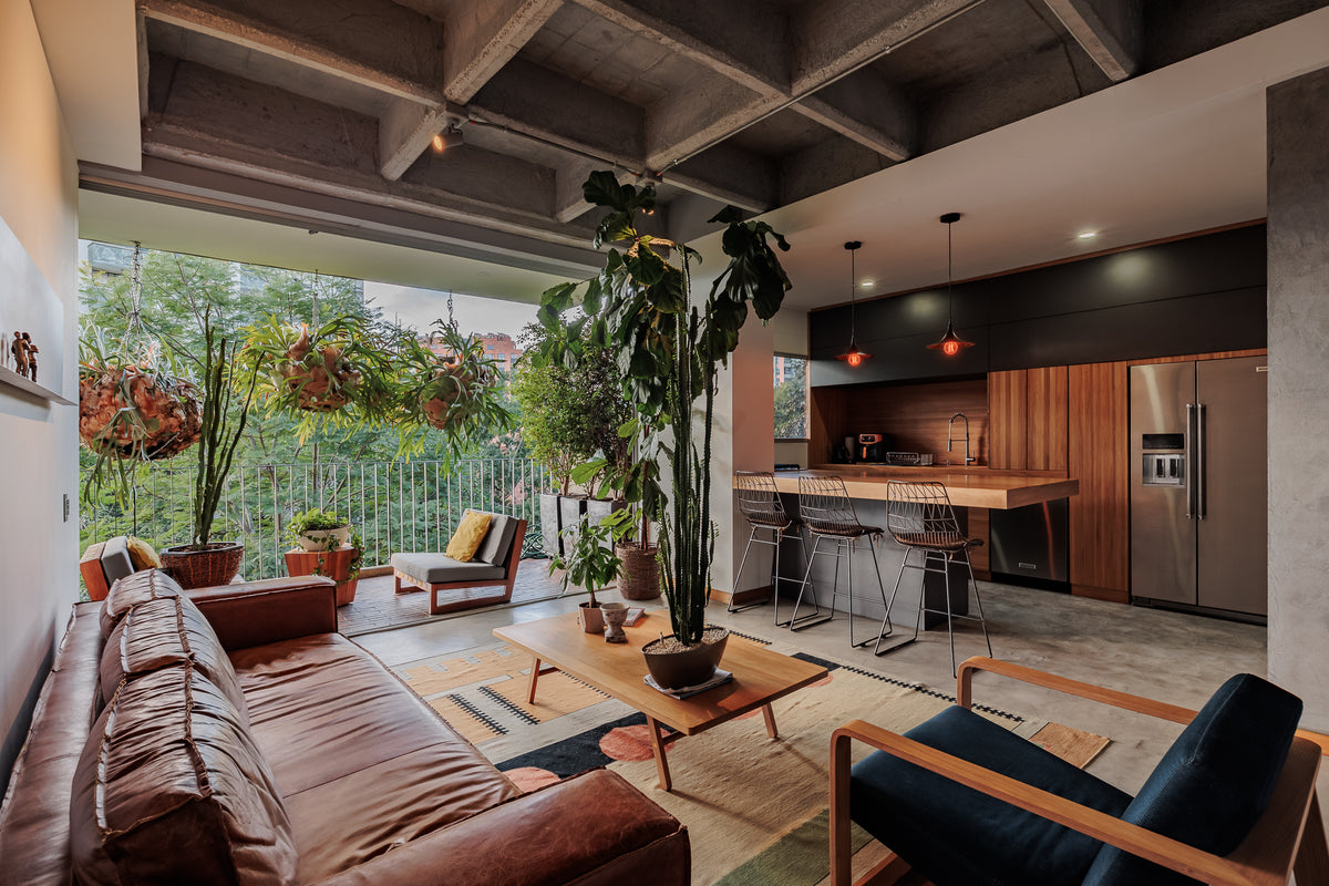 Modern apartment with reserve view