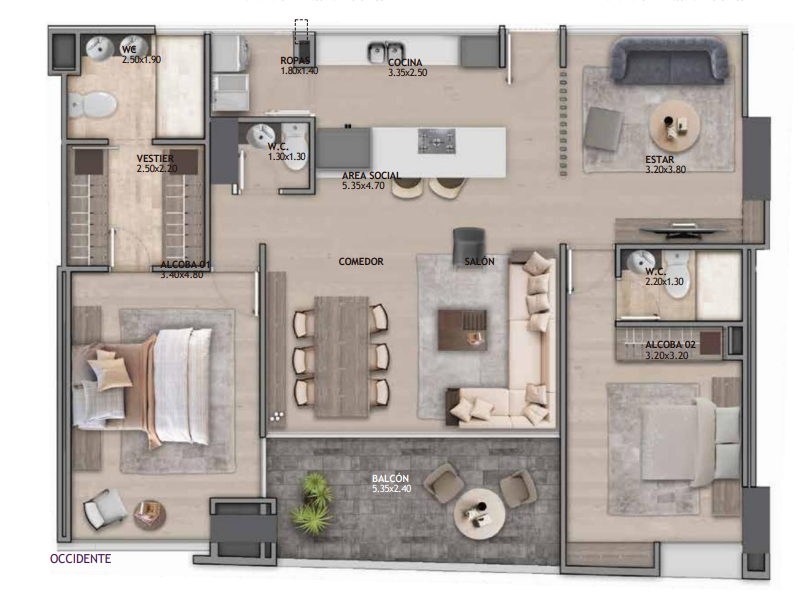 Apartamentos Sector Vía Las PalmasBR