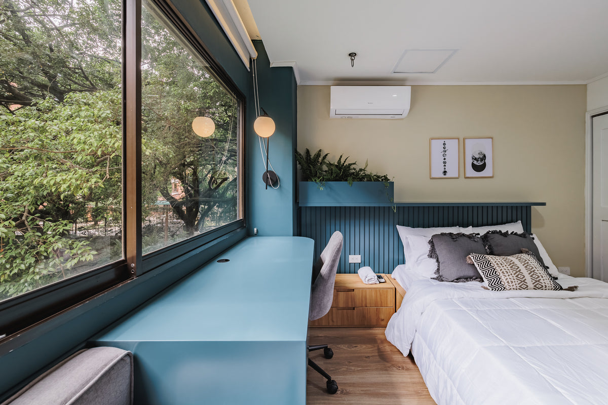 Apartamento Moderno con vista verde & A/C Sector Milla de Oro