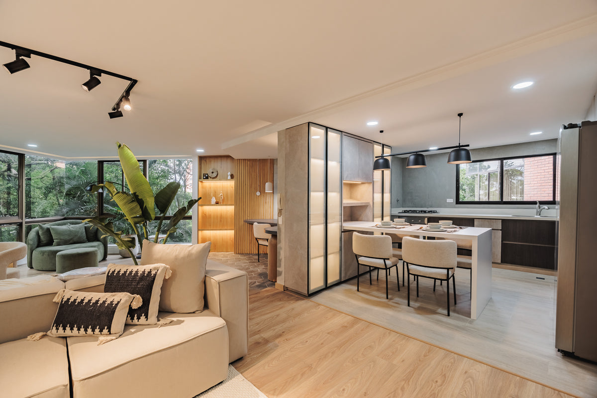 Apartamento Moderno con vista verde & A/C Sector Milla de Oro