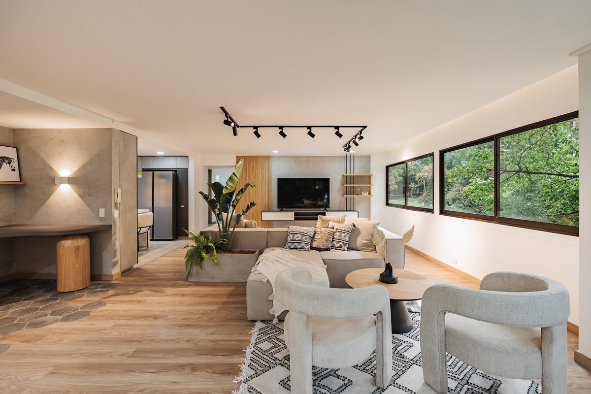 Apartamento Moderno con vista verde & A/C Sector Milla de Oro