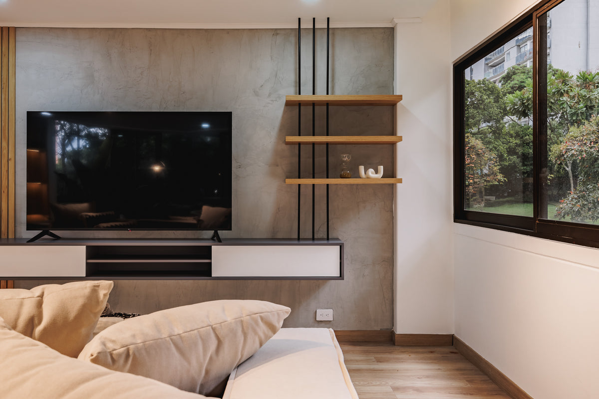 Apartamento Moderno con vista verde & A/C Sector Milla de Oro