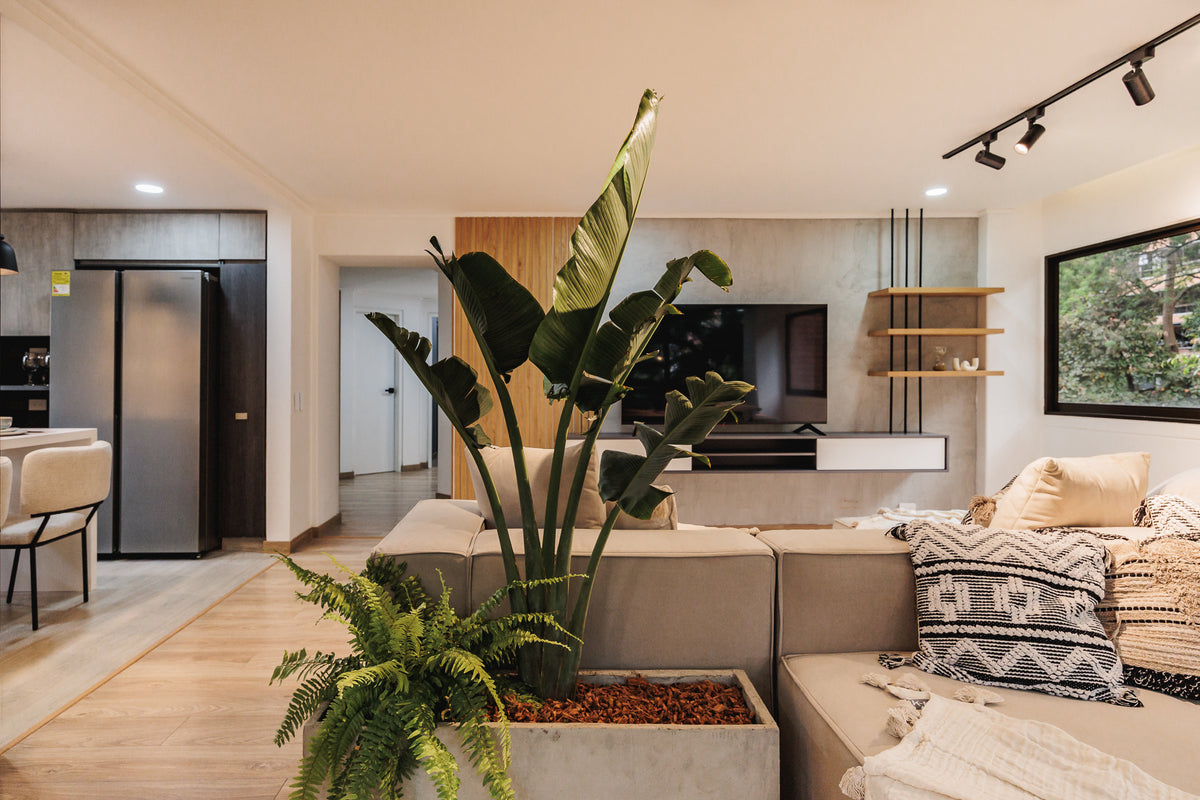 Apartamento Moderno con vista verde & A/C Sector Milla de Oro