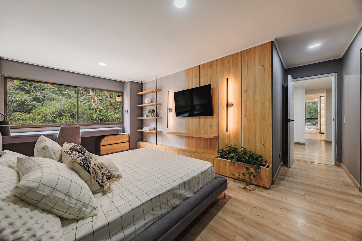 Apartamento Moderno con vista verde & A/C Sector Milla de Oro