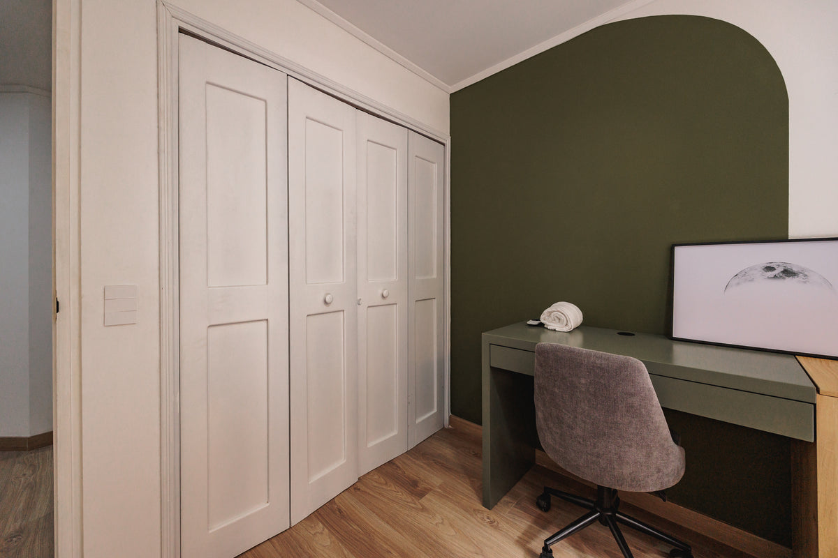 Apartamento Moderno con vista verde & A/C Sector Milla de Oro