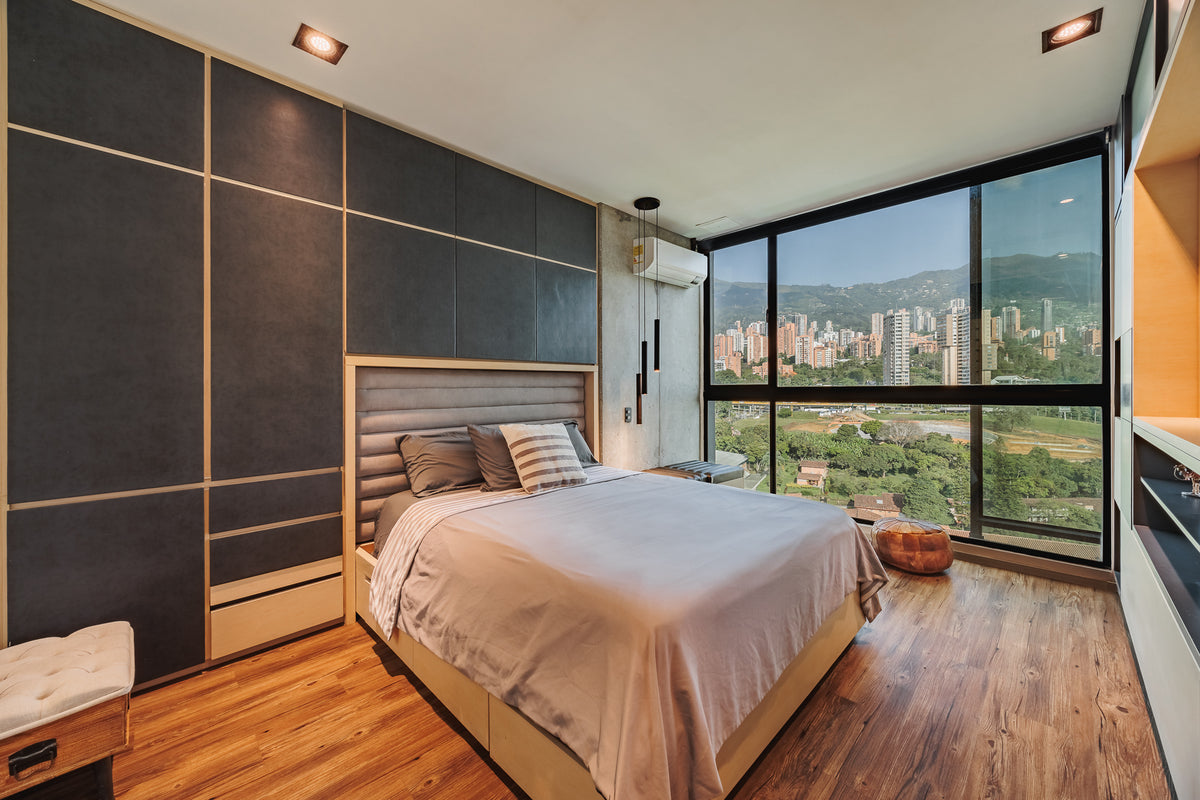 Amplio Apartamento con A/C & Balcón con vista Panorámica Sector Milla de Oro 1 BR