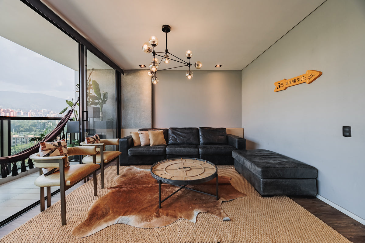 Amplio Apartamento con A/C & Balcón con vista Panorámica Sector Milla de Oro 1 BR