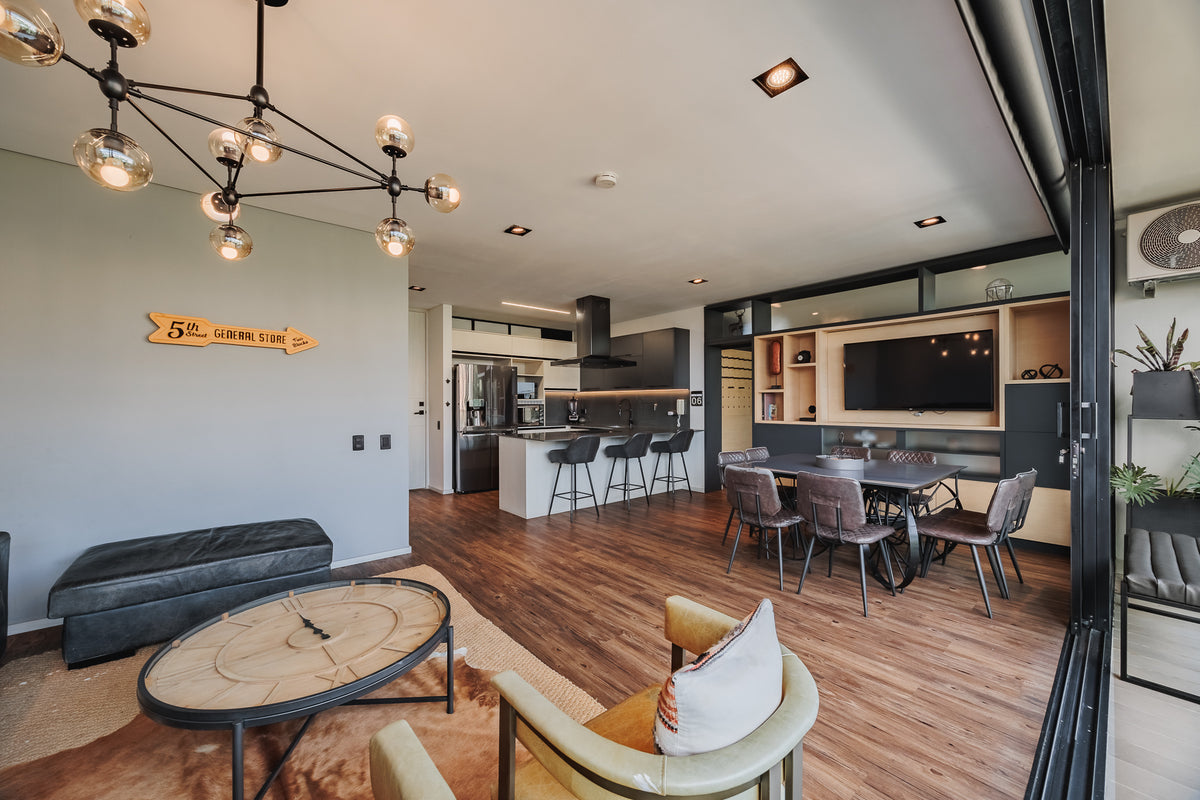 Amplio Apartamento con A/C & Balcón con vista Panorámica Sector Milla de Oro 1 BR