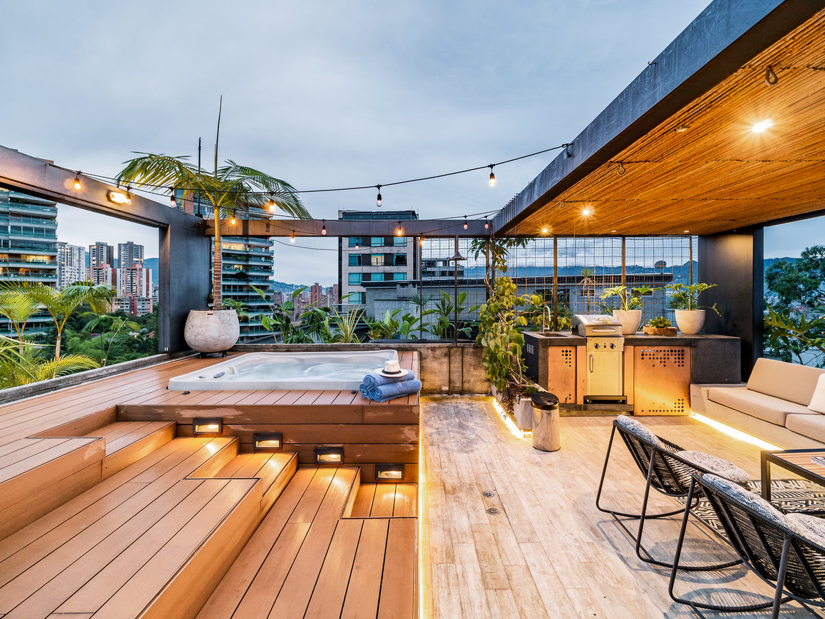 Penthouse de lujo en Provenza con terraza privada y jacuzzi, Medellín
