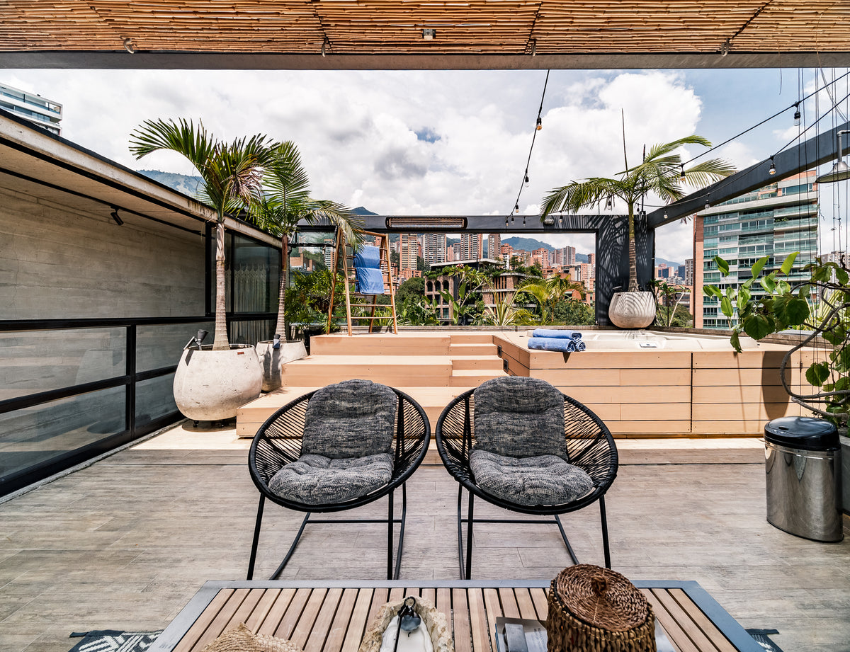 Penthouse de lujo en Provenza con terraza privada y jacuzzi, Medellín