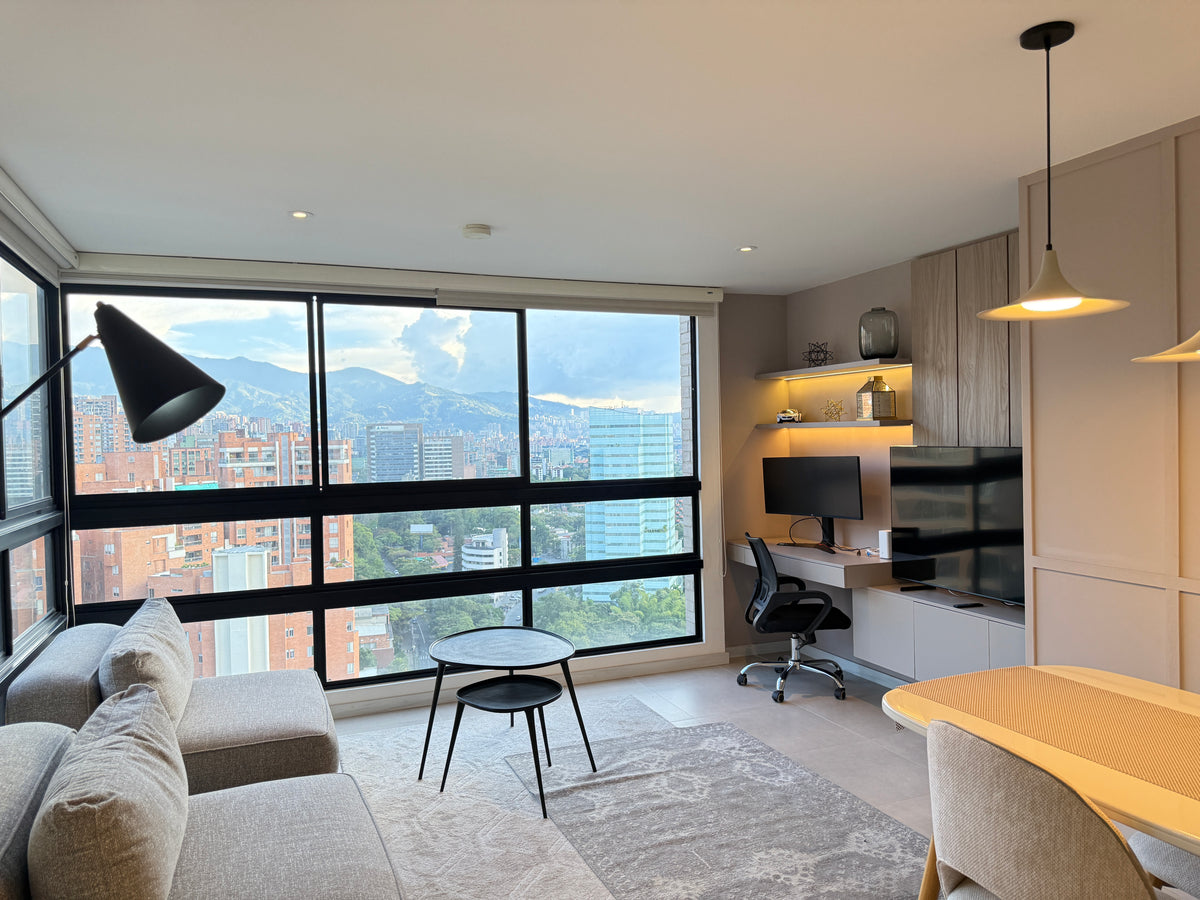 Apartamento amoblado en Castropol El Poblado con vista 2BR