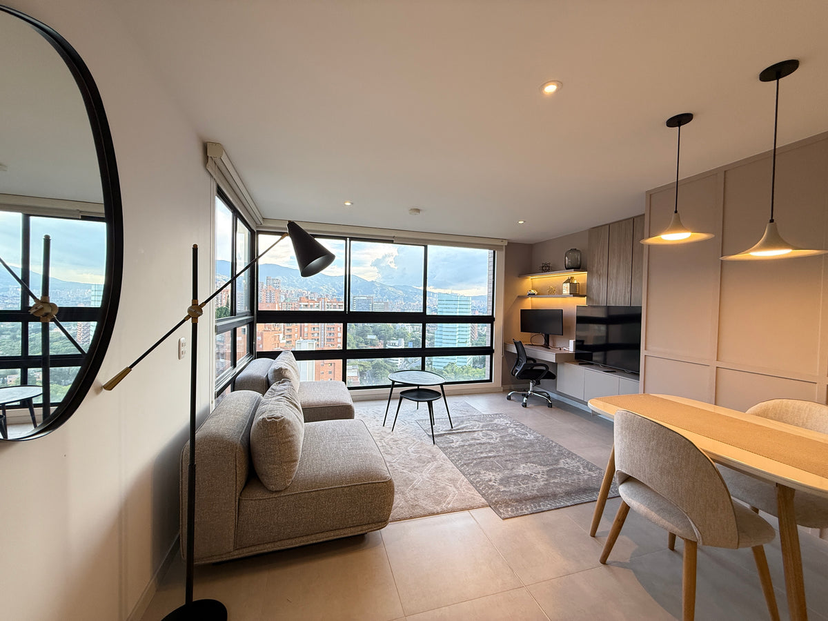 Apartamento amoblado en Castropol El Poblado con vista 2BR