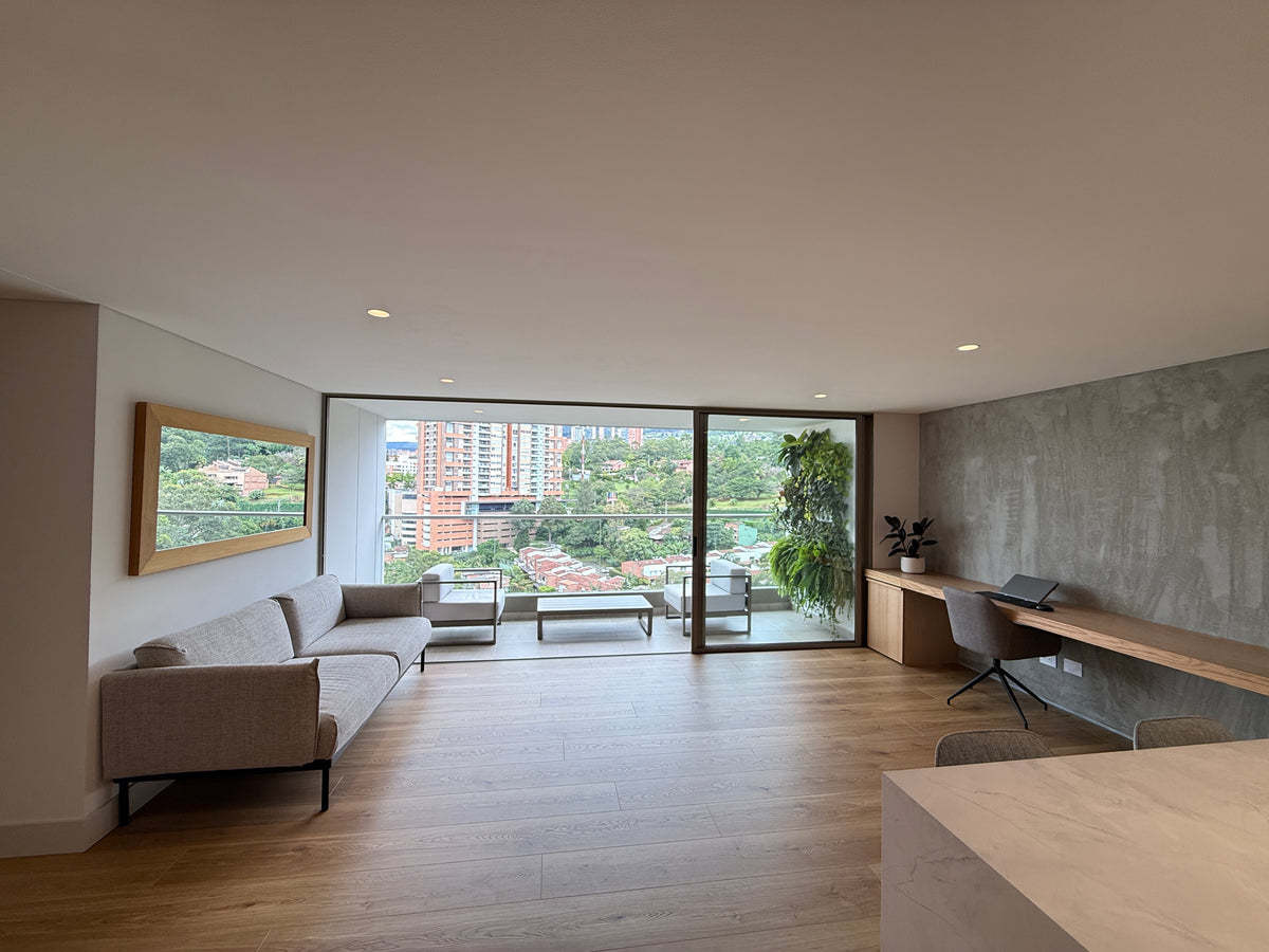 Apartamento Amoblado en Envigado | 2 Habitaciones + Estudio