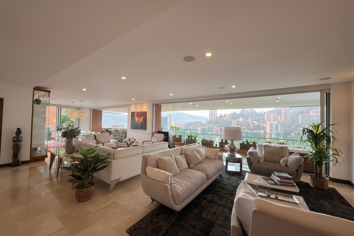 Apartment in La Concha sector, El Poblado 406 m² with panoramic view, 3 bedrooms