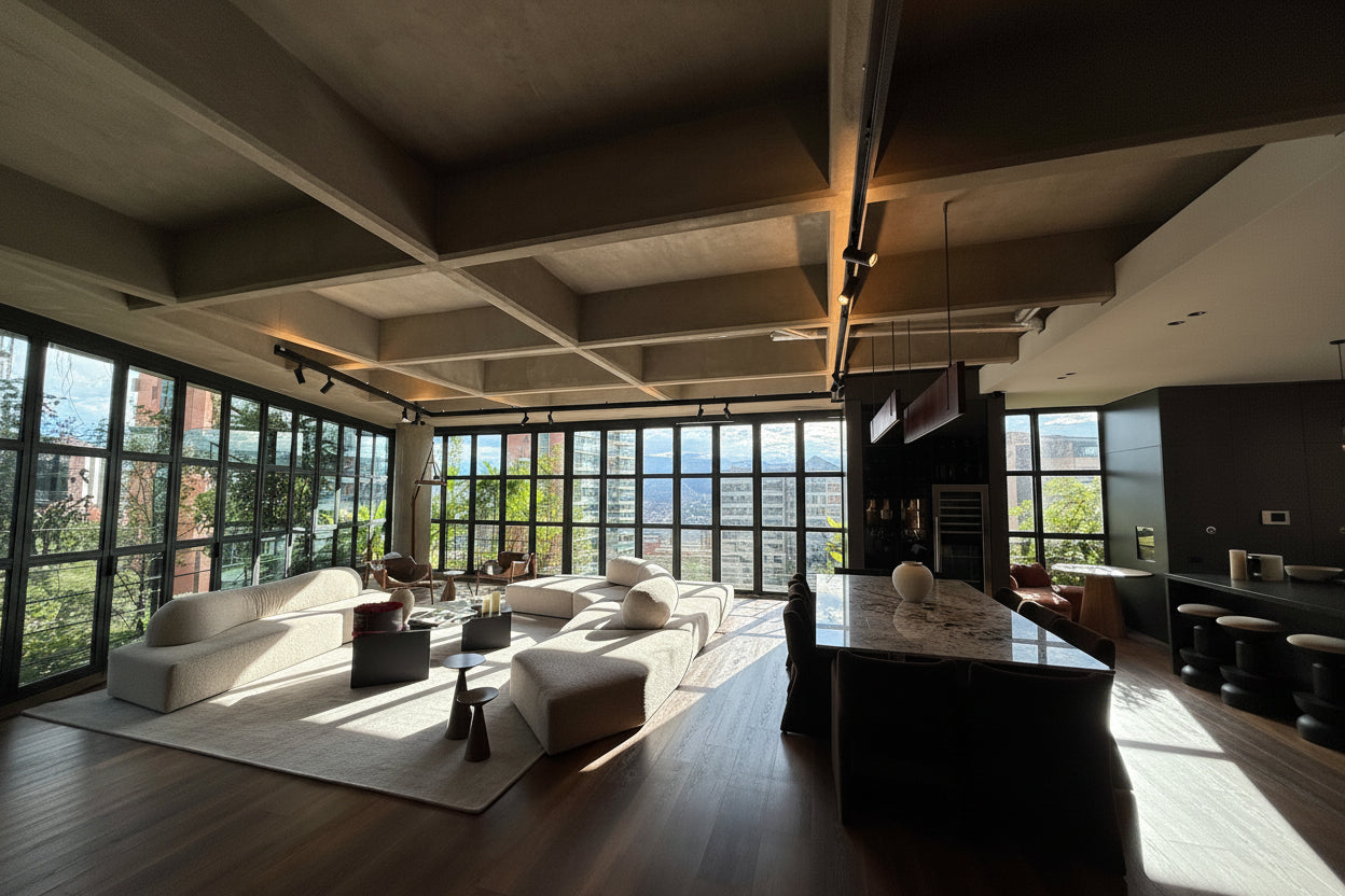 Penthouse dúplex amoblado en Las Lomas, El Poblado con terraza, piscina y sauna