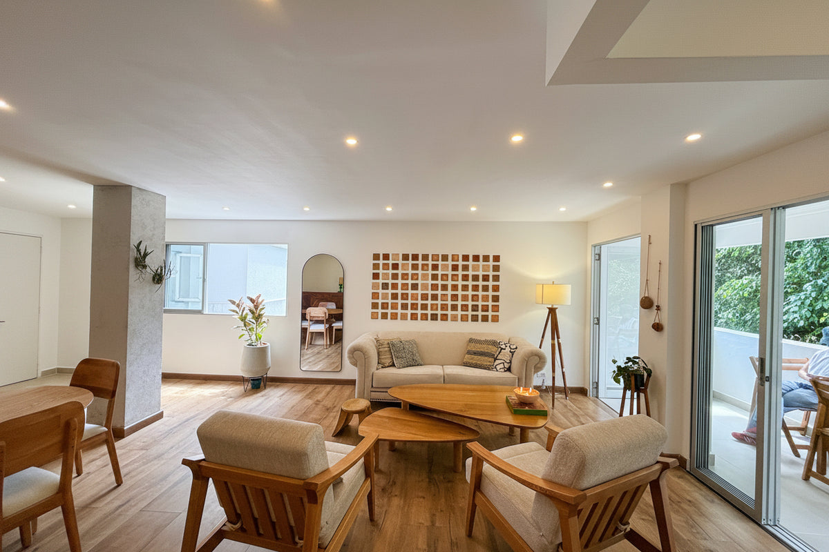 Apartamento moderno en Castropol con balcón y Unidad cerrada con piscina – 2 habitaciones