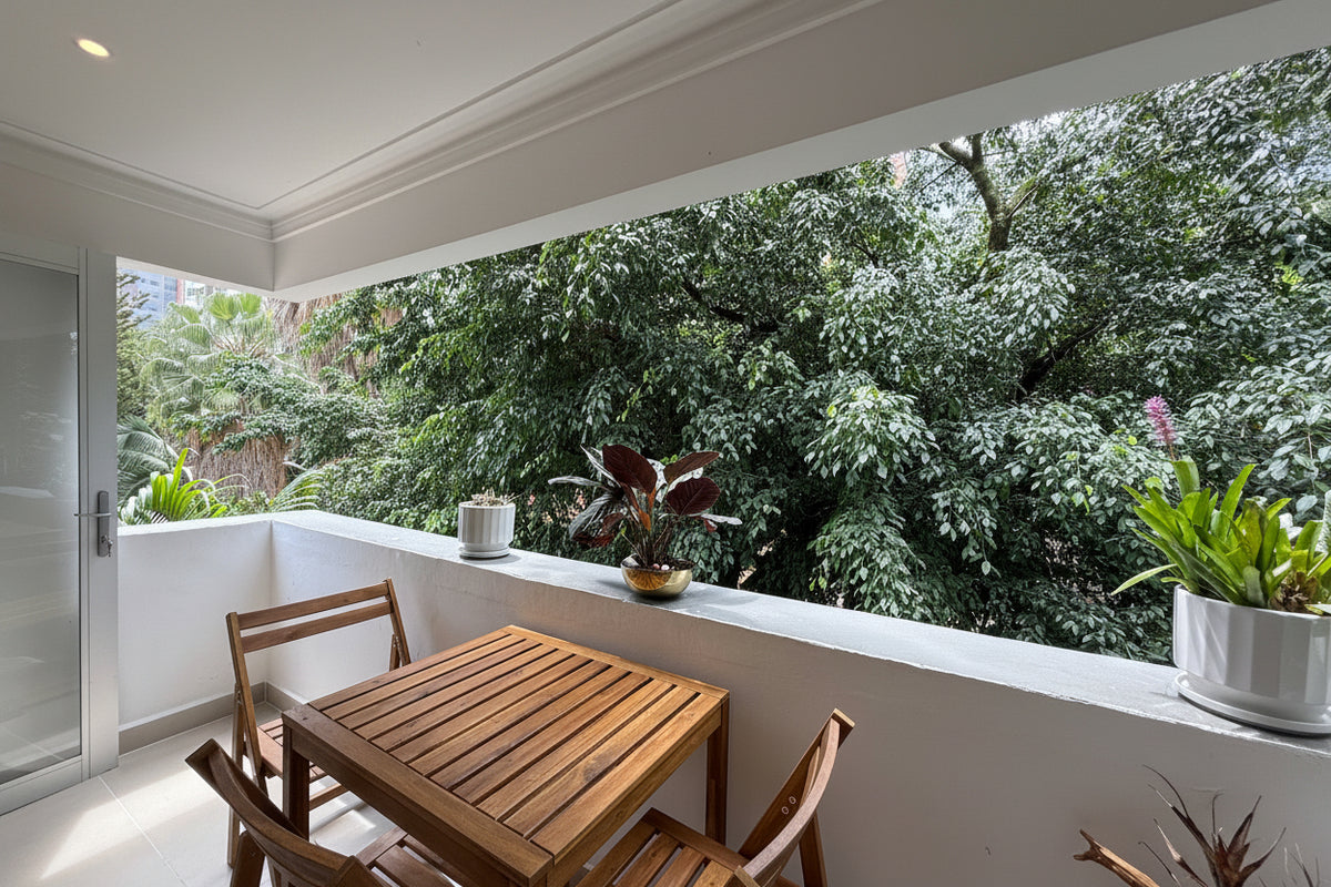 Apartamento moderno en Castropol con balcón y Unidad cerrada con piscina – 2 habitaciones