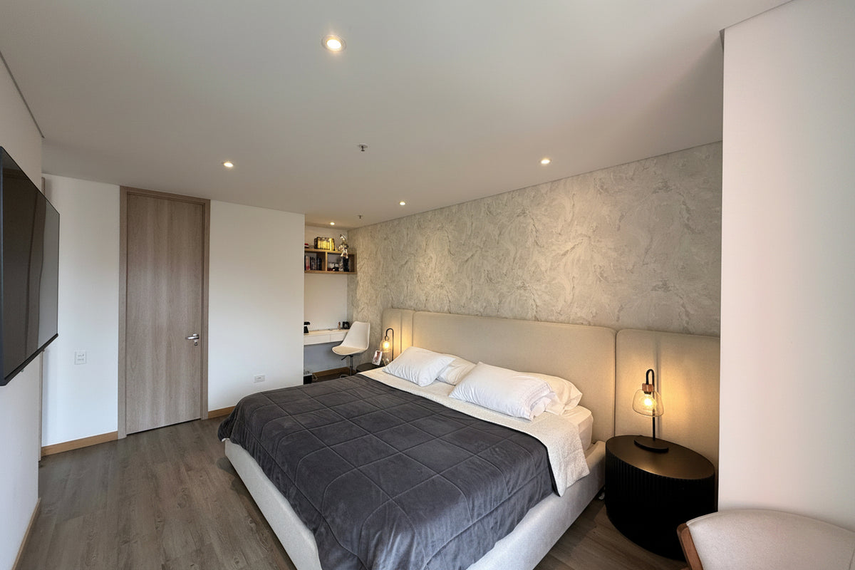 Apartamento amoblado en Castropol, El Poblado | 123 m², 3 habitaciones y balcón