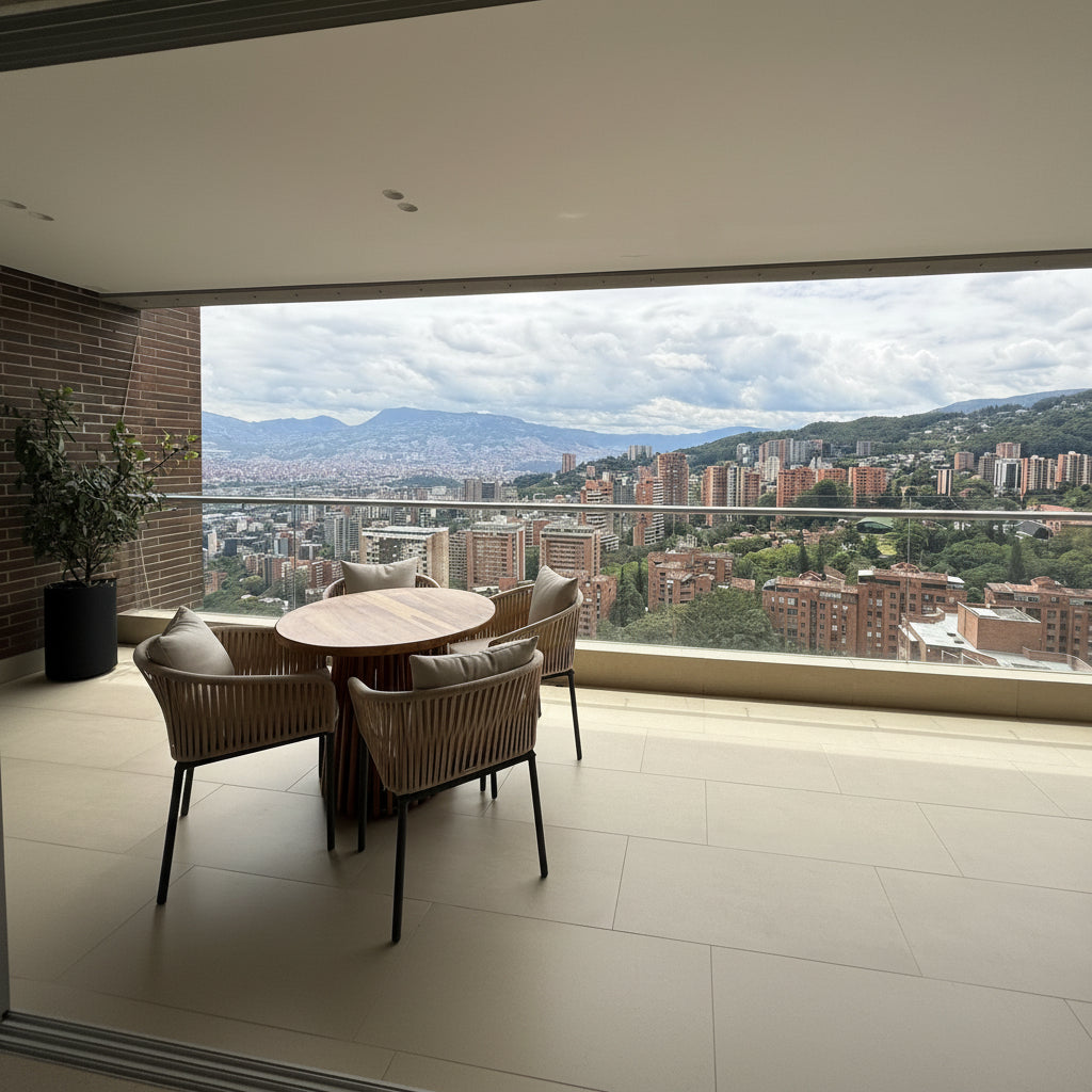 Apartamento en El Tesoro, El Poblado, con 198 m², vista panorámica y completas zonas comunes