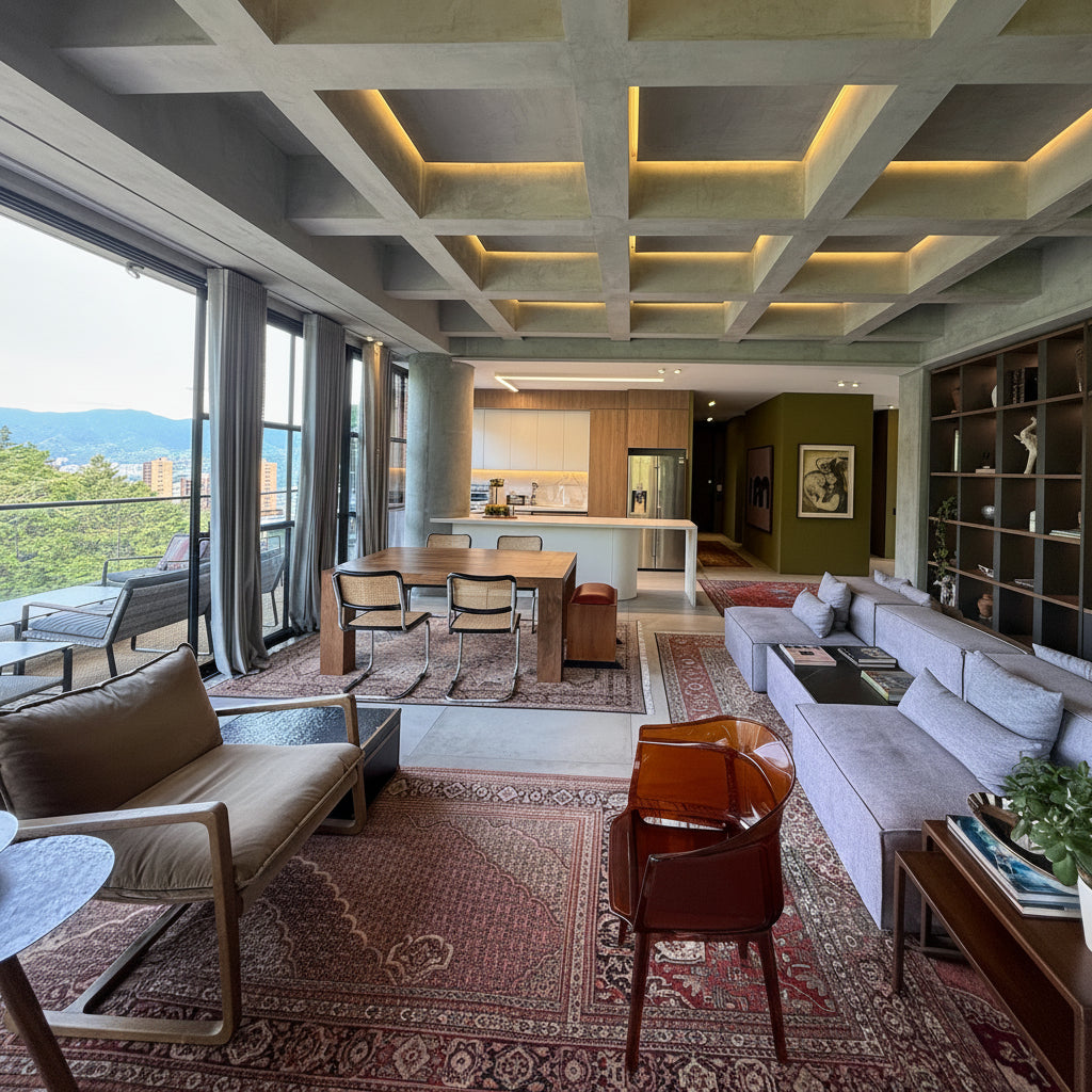 Apartamento de lujo en El Poblado, Loma del Tesoro – 263 m² con vista a Medellín, 2 habitaciones y 3 parqueaderos