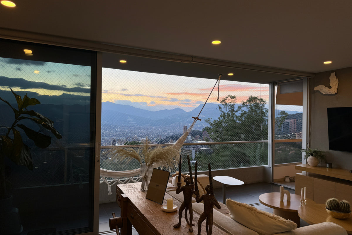 Apartamento con balcón y vista panorámica en Cola del Zorro, El Poblado