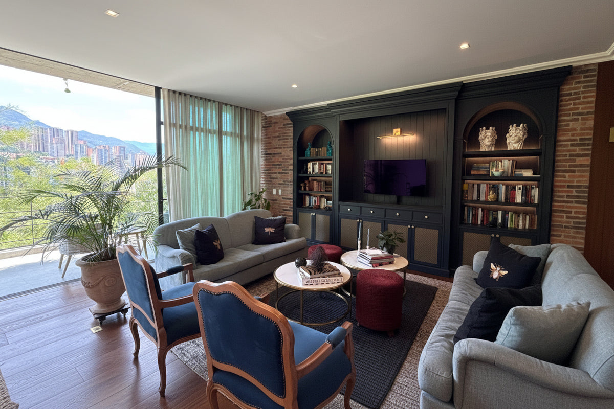Exclusivo apartamento de 256 m² con estudio y 3 parqueaderos en El Poblado
