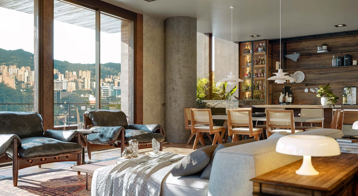 Apartamento de 240 m² en Obra Gris con Terraza y Vista Panorámica en El Poblado