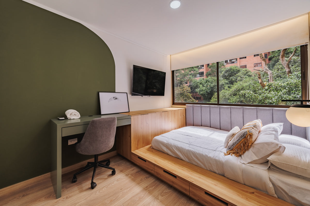 Modern Apartment with Green View &amp; A/C in the Golden Mile Sector