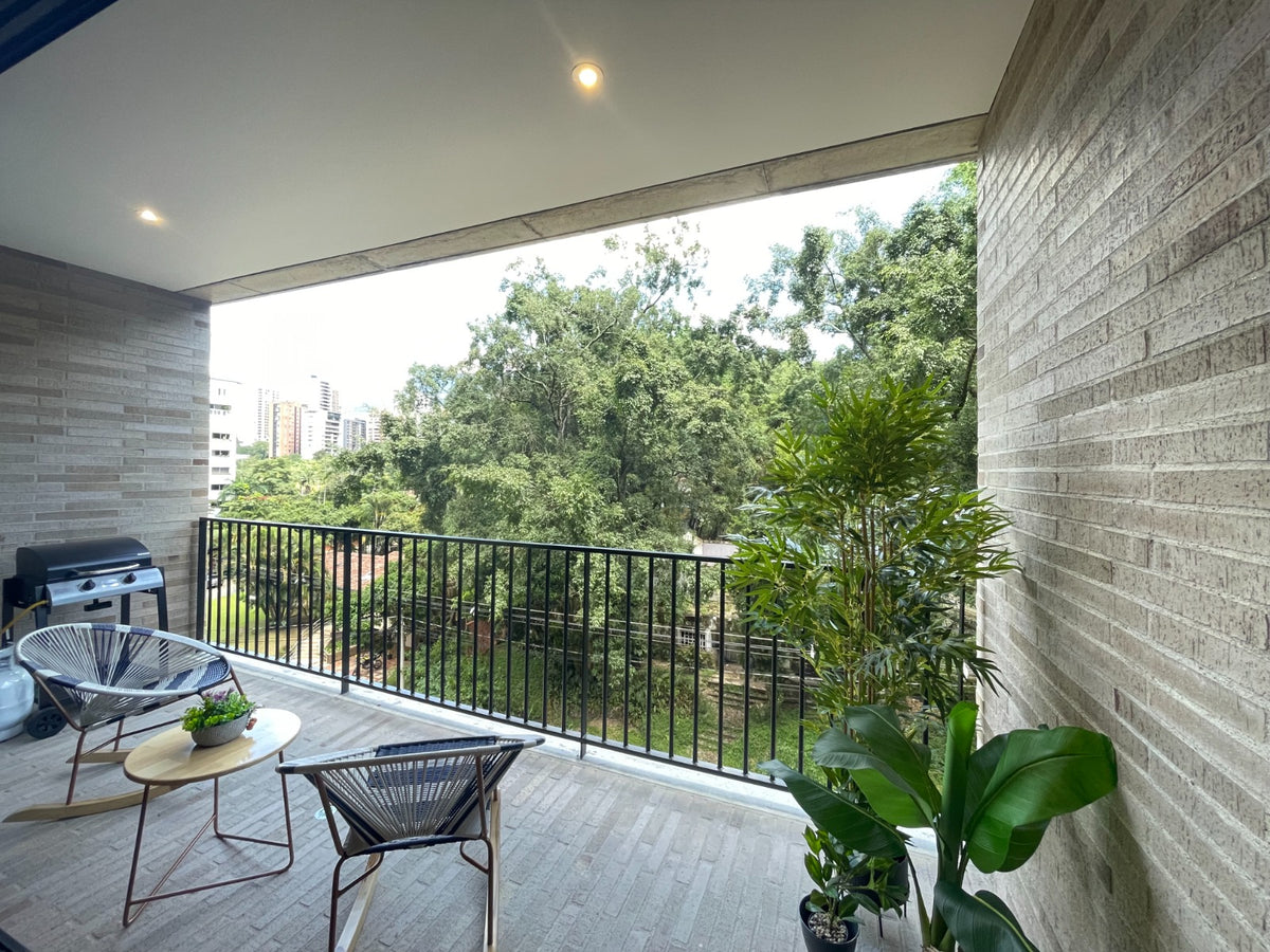 Diseño y Naturaleza en Apartamento 1 BR Sector Club Campestre