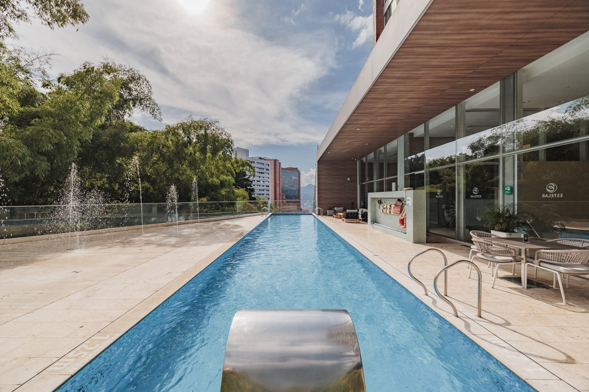 2 BR Serviced Apartment in El Tesoro Sector with A/C &amp; Pool 