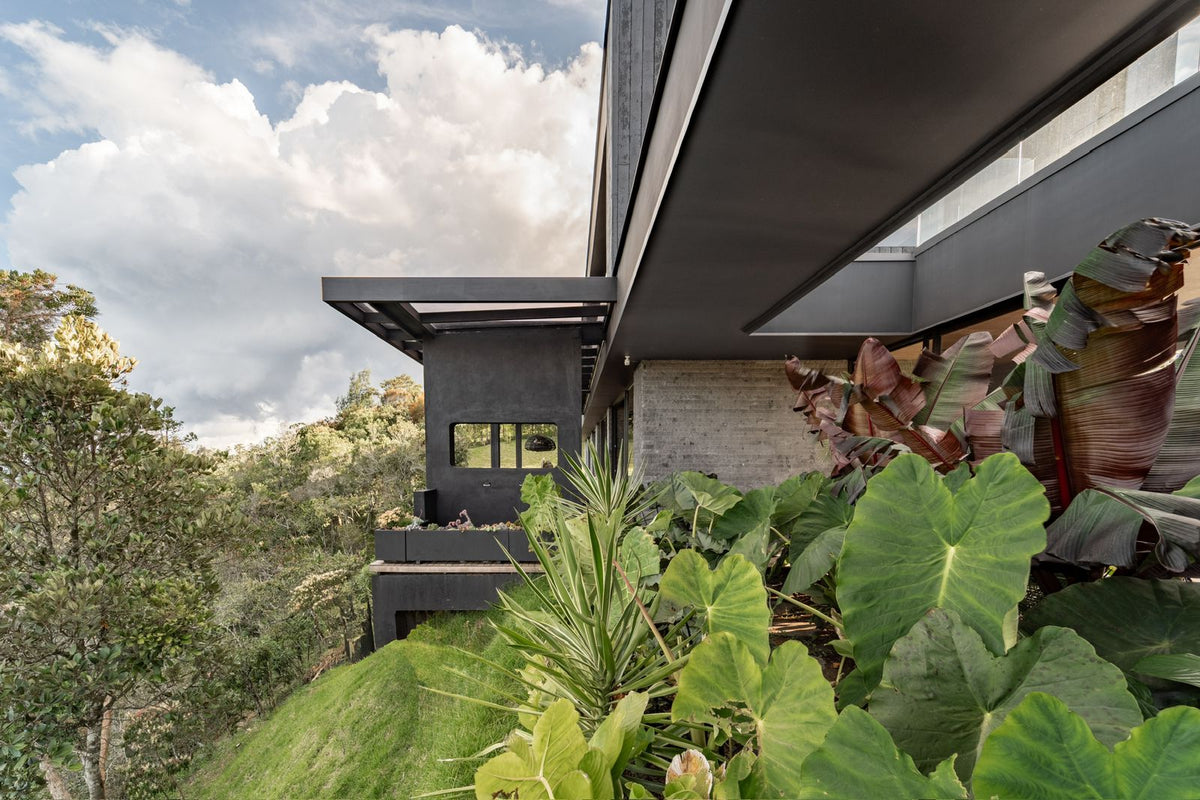 Casa domotizada con bosque nativo, espejo de agua y tecnología inteligente
