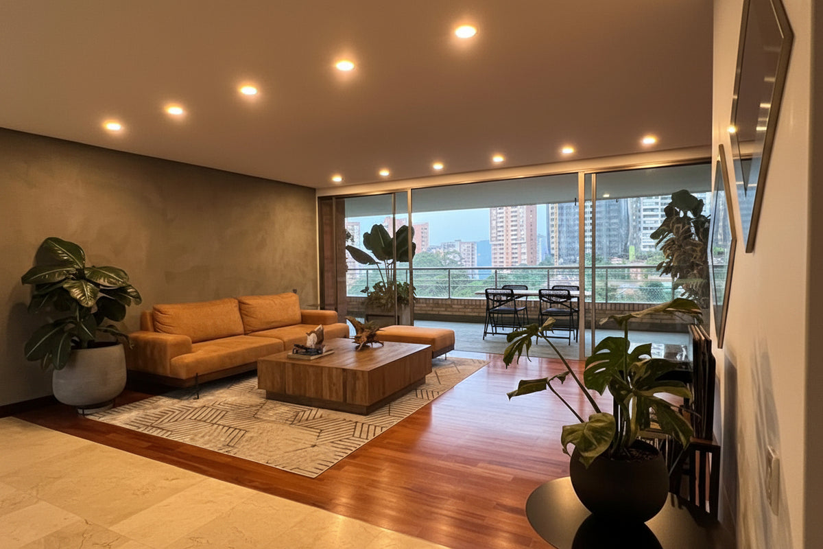Amplio apartamento de 243 m² en piso alto con vista sector la Calera
