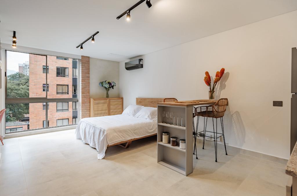 Loft 1BR a 5 minutos Parque Lleras