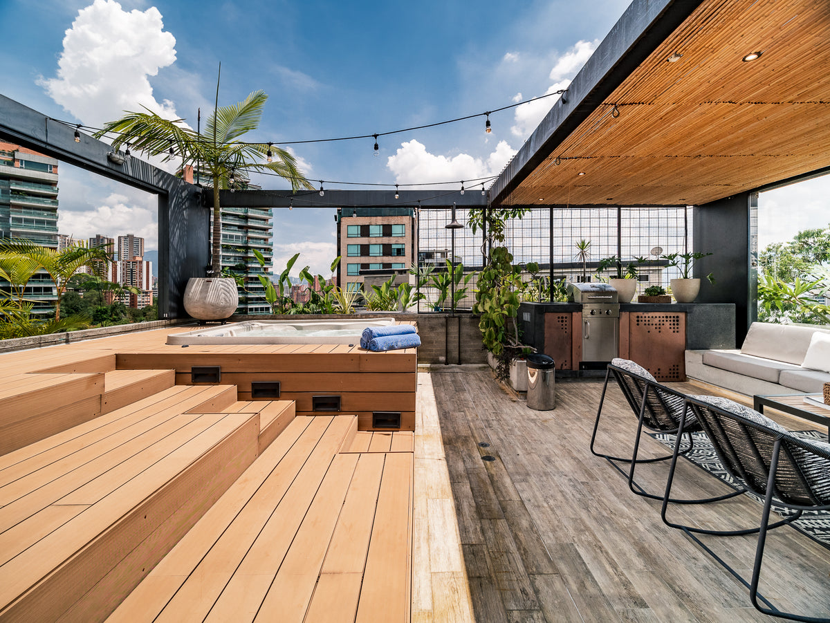 Penthouse de lujo en Provenza con terraza privada y jacuzzi, Medellín