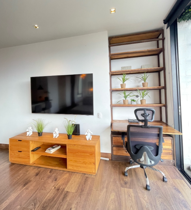 Loft El Poblado San Lucas con vista panorámica 1 BR